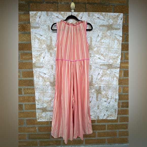 Anthropologie Visayas Boho Relaxed Striped
Wide Leg Jumpsuit medium - Picture 9 of 10
